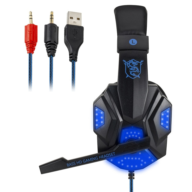 Professional LED Light Gaming Headphones - TurboRobot